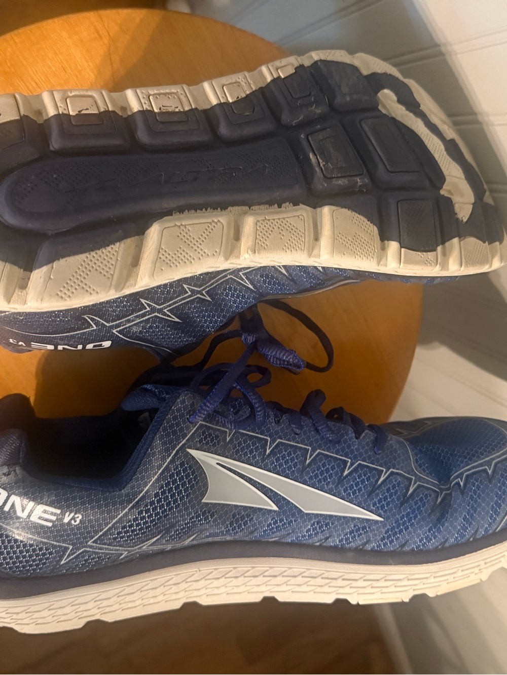 Altra One V3 Men's Running Shoes — Blue with White Accents